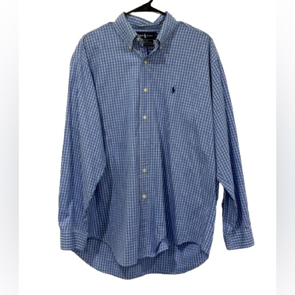 Polo Ralph Lauren - Blake 100% cotton - 2-ply button down plaid long sleeve - Picture 1 of 5